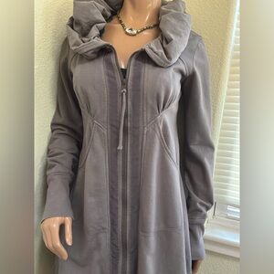 Prairie Underground gray  Hooded Zip Coat/jacket